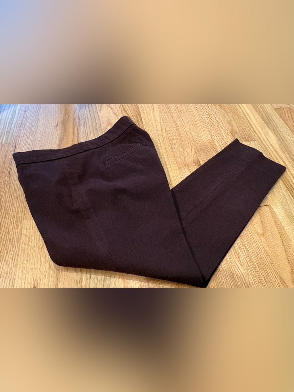 Banana Republic Sloan Pants Womens 2P Petite Wine Slim Ankle